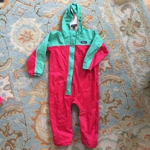 Patagonia baby wind breaker body suit.